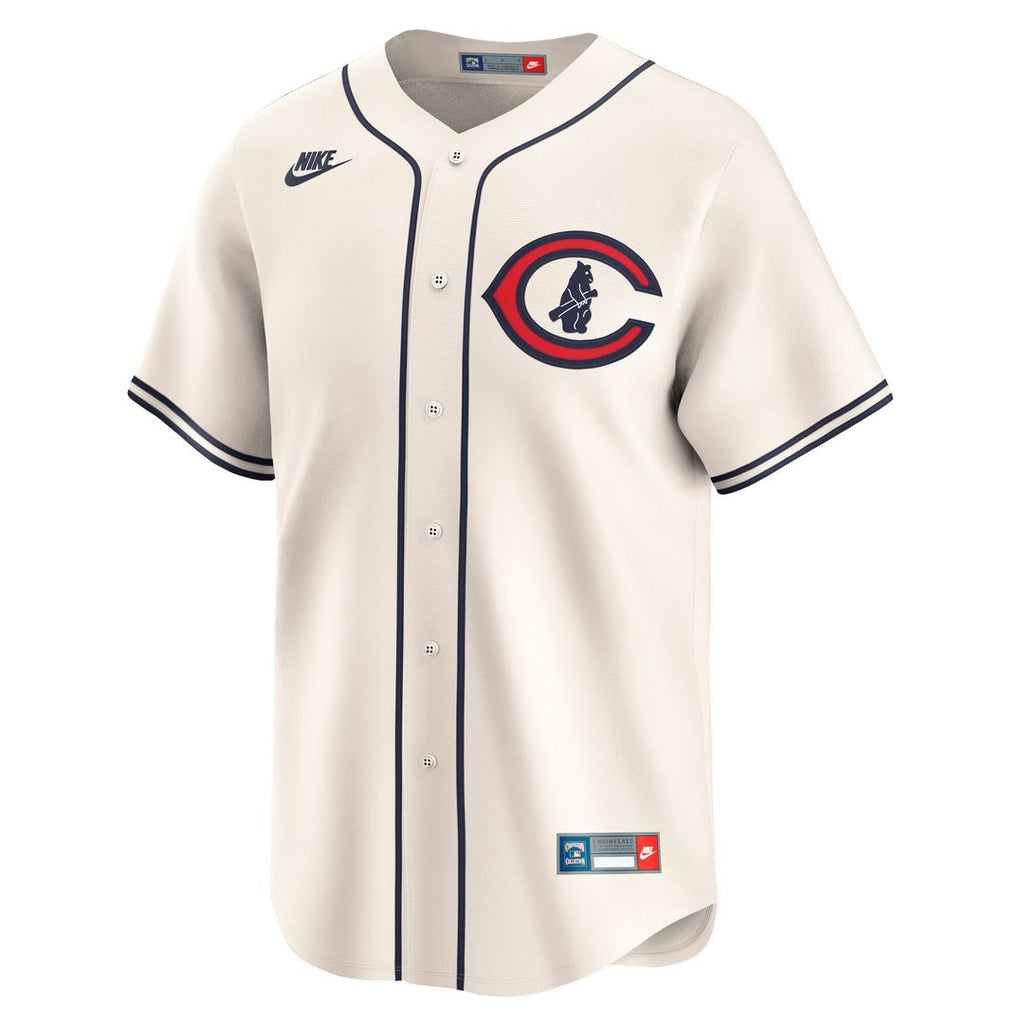 Chicago Cubs Seiya Suzuki Nike Throwback Cooperstown Limited Jersey - Cream