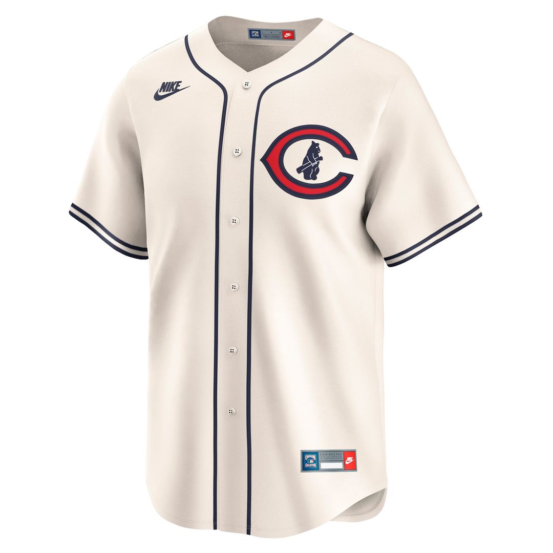 Chicago Cubs Seiya Suzuki Nike Throwback Cooperstown Limited Jersey - Cream