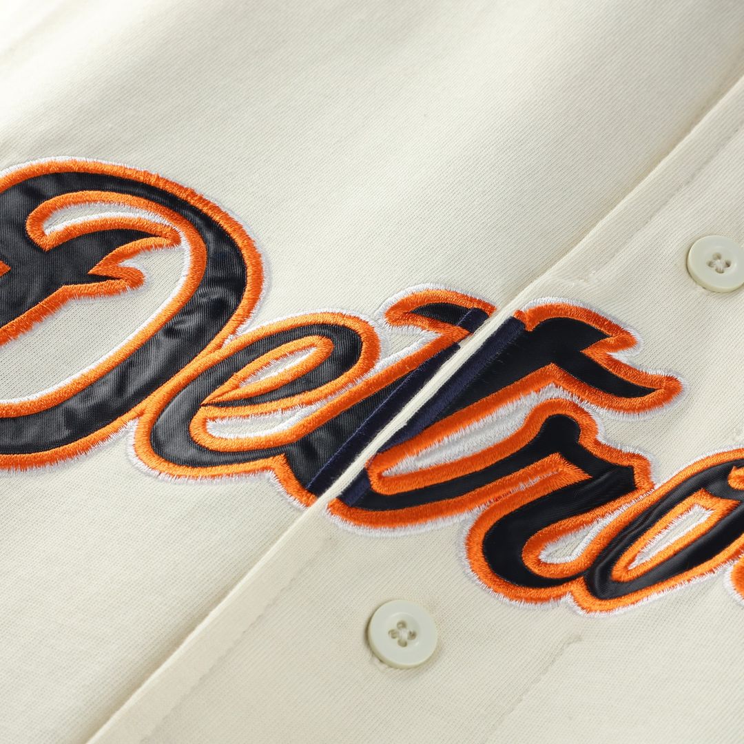 Detroit Tigers Profile Big & Tall Two - Color Fashion Jersey - Cream/Navy