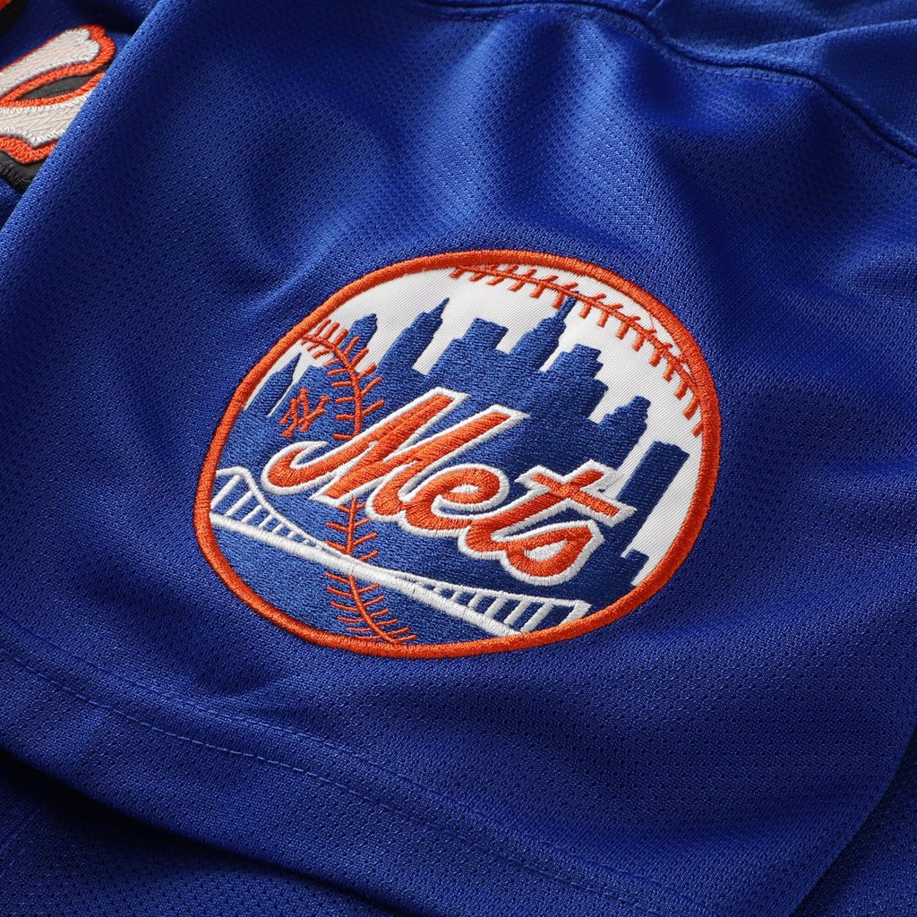 New York Mets Mike Piazza Mitchell & Ness Cooperstown Mesh Batting Practice Button - Up Jersey - Royal