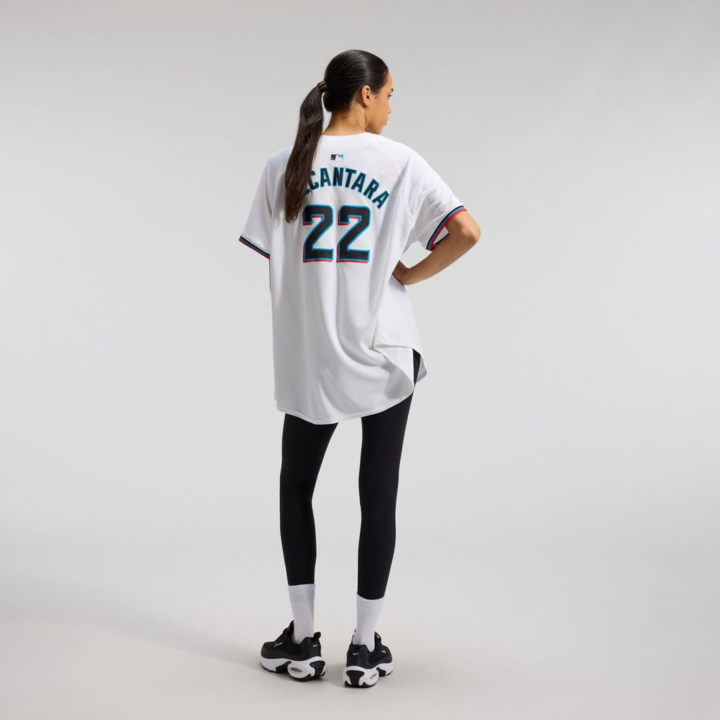 Miami Marlins Sandy Alcantara Nike Women's Home Limited Player Jersey – White