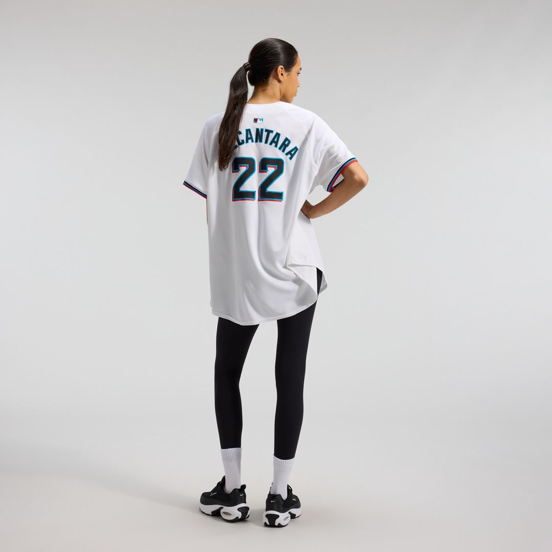 Miami Marlins Sandy Alcantara Nike Women's Home Limited Player Jersey – White