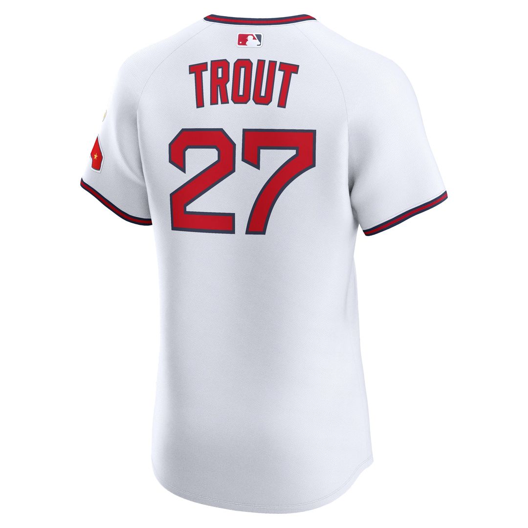 Los Angeles Angels Mike Trout Nike Alternate 2 Elite Jersey - White
