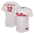Philadelphia Phillies Kyle Schwarber Nike Youth Home Replica Jersey - White