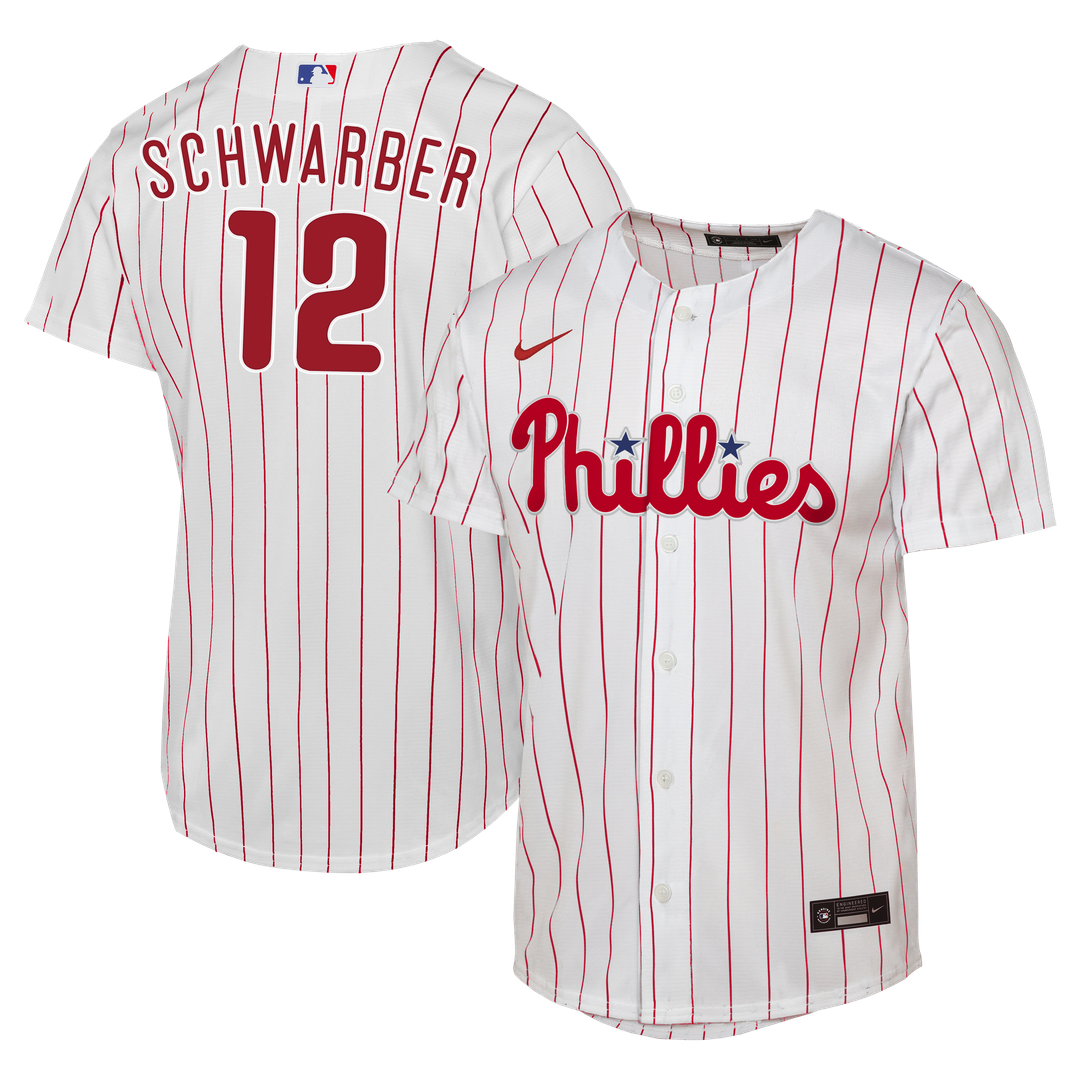 Philadelphia Phillies Kyle Schwarber Nike Youth Home Replica Jersey - White