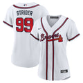 Atlanta Braves Spencer Strider Nike Women's Home Replica Jersey - White