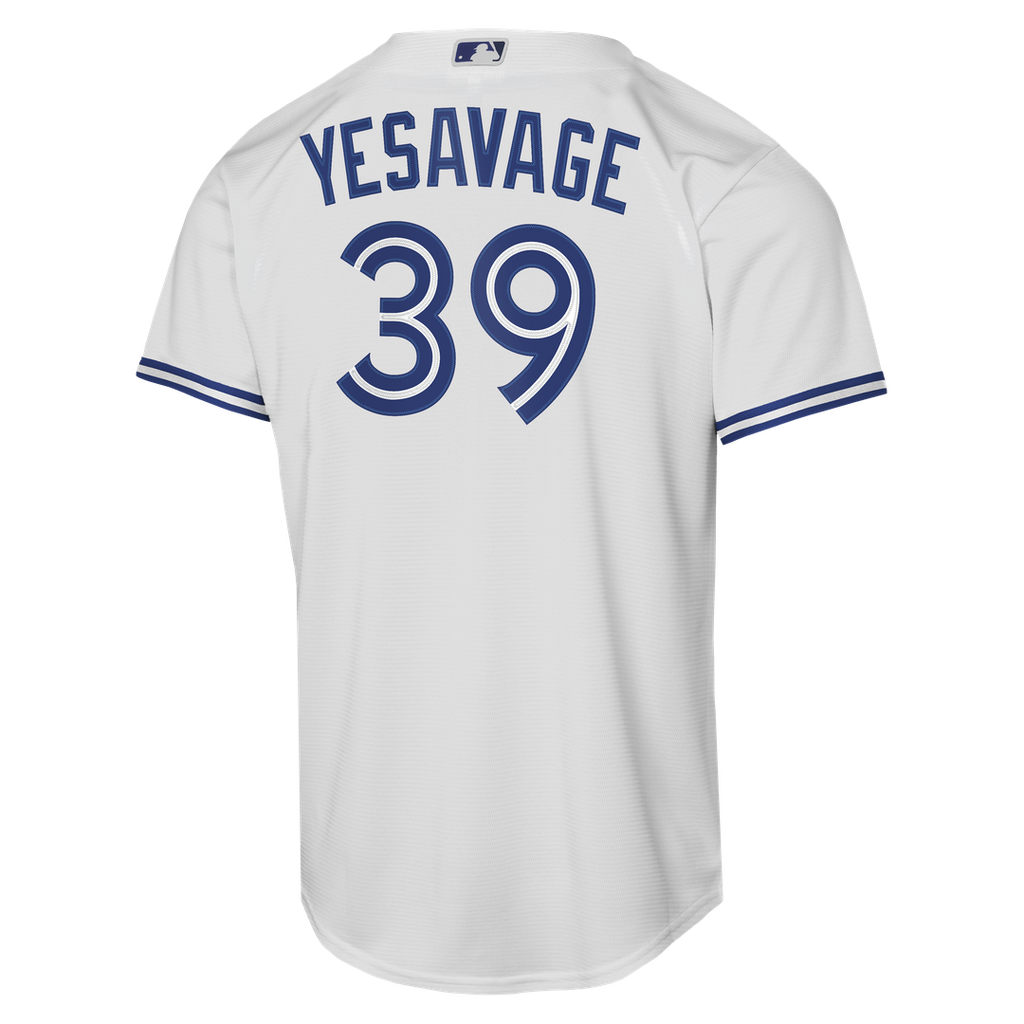 Toronto Blue Jays Trey Yesavage Nike Youth Home Baseline Jersey - White