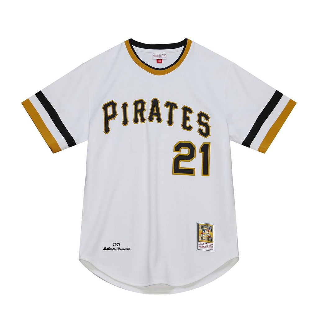 Pittsburgh Pirates Roberto Clemente Mitchell & Ness Cooperstown Authentic Jersey - White