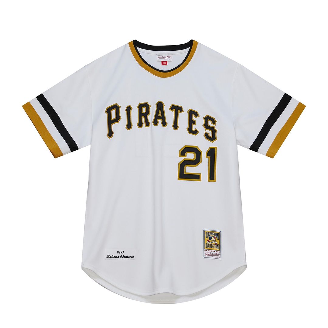 Pittsburgh Pirates Roberto Clemente Mitchell & Ness Cooperstown Authentic Jersey - White