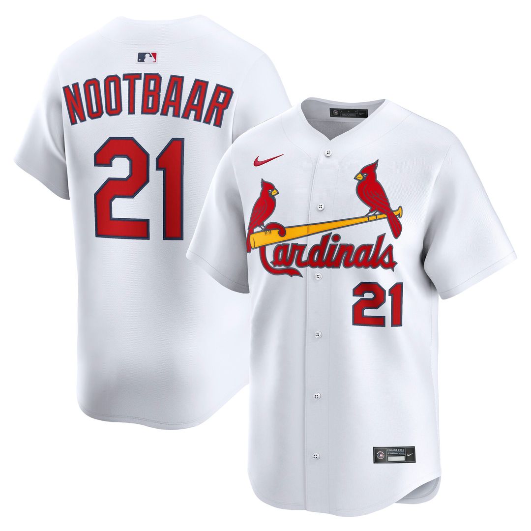 St. Louis Cardinals Lars Nootbaar Nike Home Limited Player Jersey - White