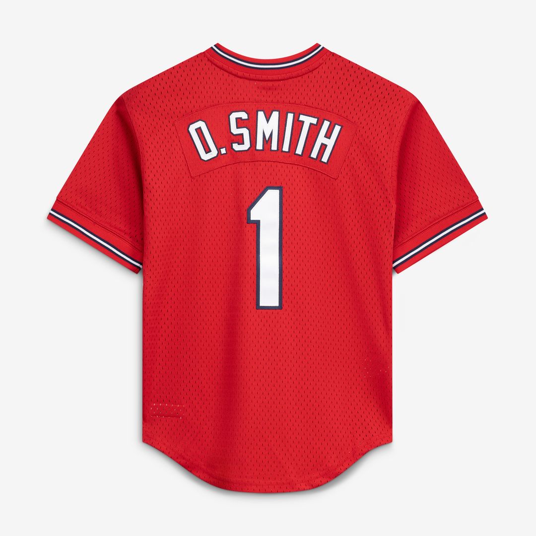 St. Louis Cardinals Ozzie Smith Mitchell & Ness Authentic Batting Practice Jersey - Scarlet