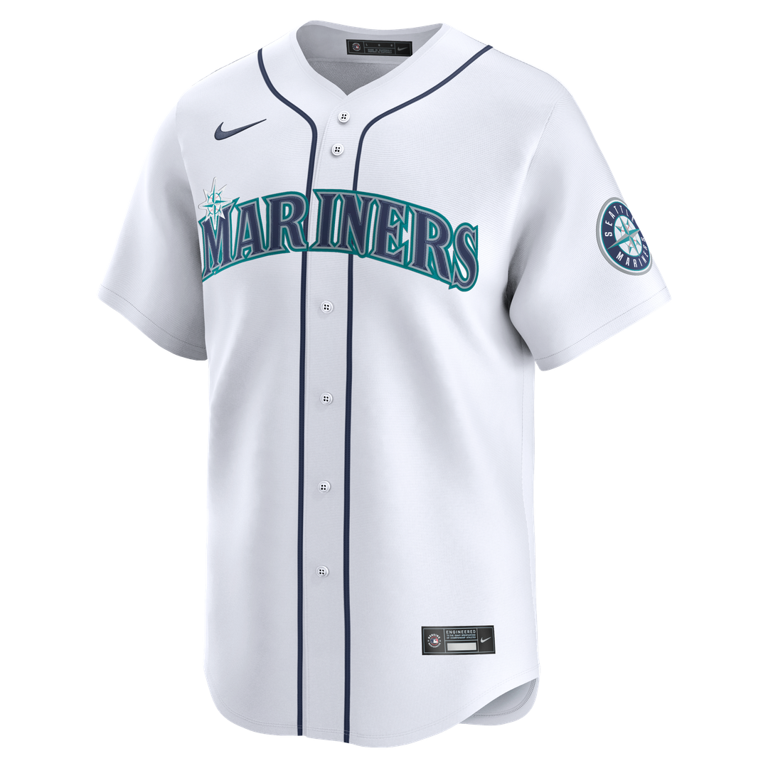 Seattle Mariners Josh Naylor Nike Home Limited Jersey - White