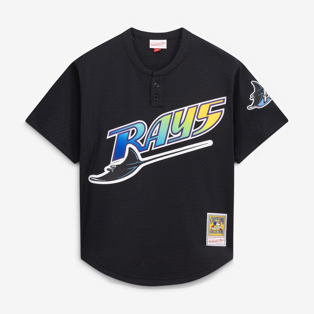 Tampa Bay Rays Wade Boggs Mitchell & Ness Authentic Batting Practice Jersey - Black