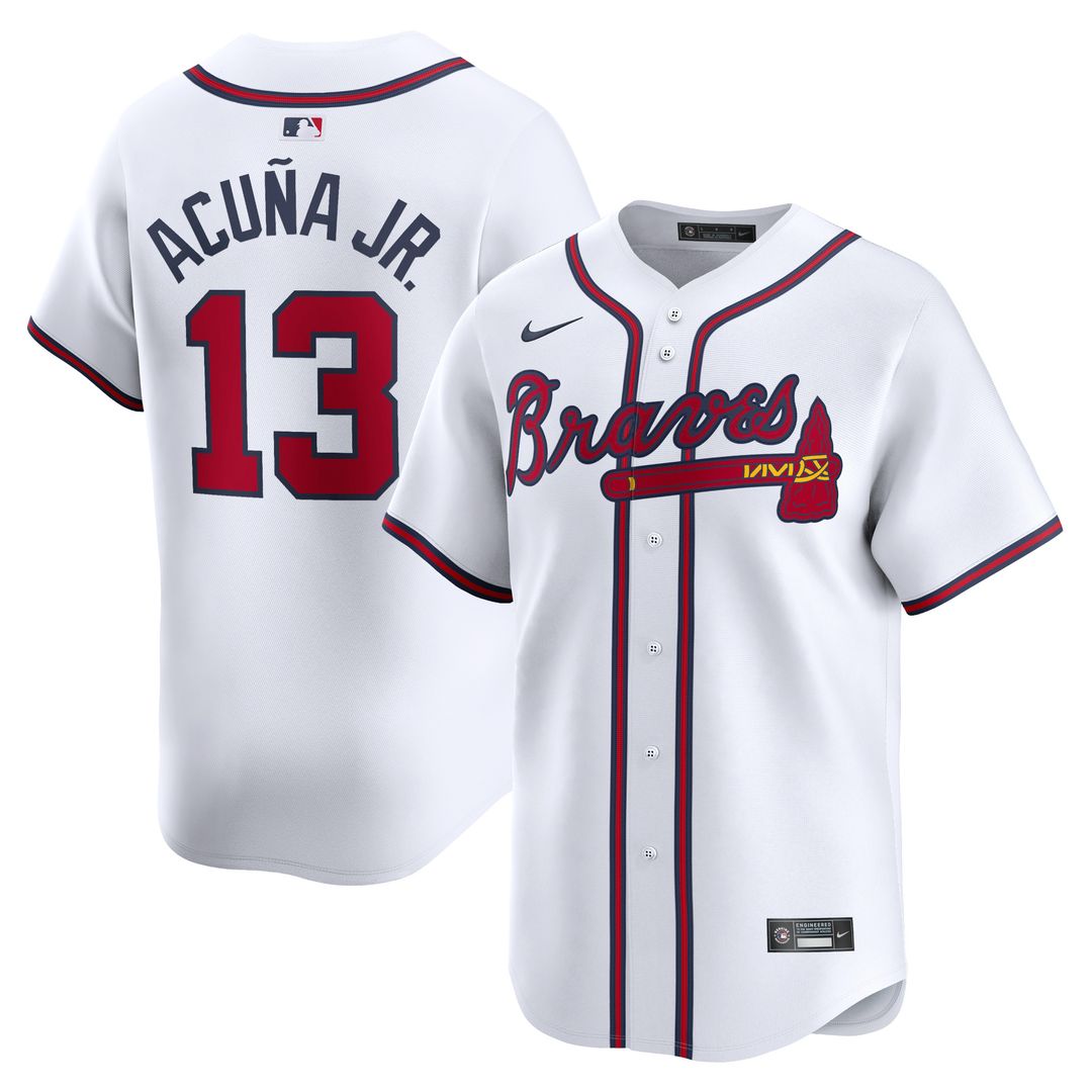 Atlanta Braves Ronald Acuña Jr. Nike Home Limited Player Jersey - White