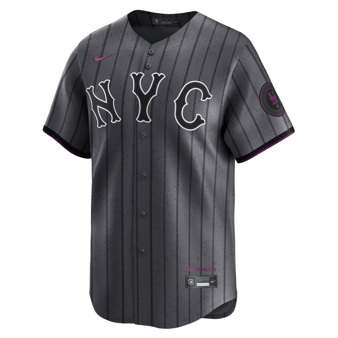 New York Mets Nike 2024 City Connect Limited Jersey - Graphite