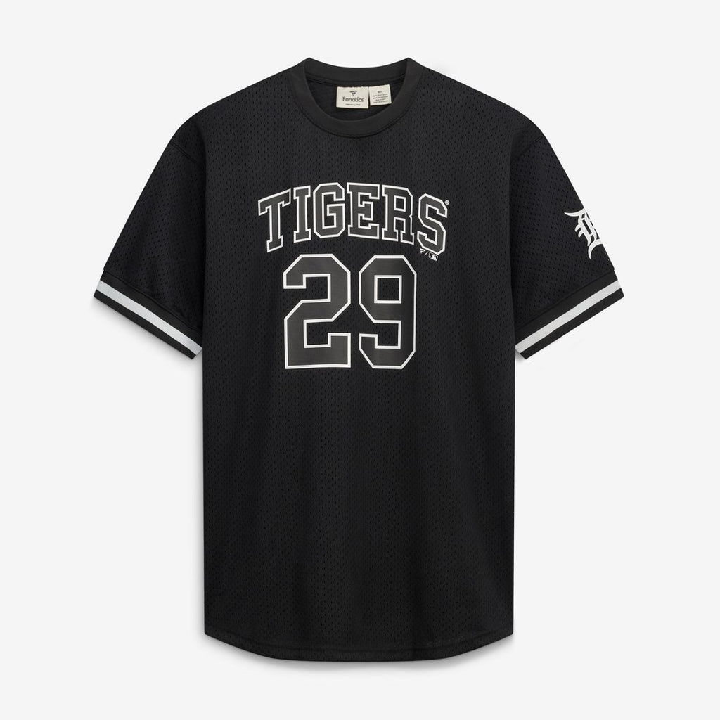 Detroit Tigers Tarik Skubal Fanatics Big & Tall Heavyweight Mesh Jersey - Black/White