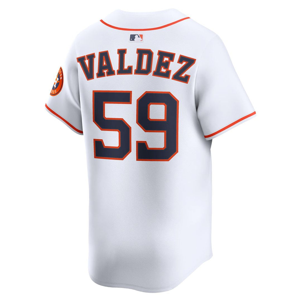 Houston Astros Framber Valdez Nike Home Limited Player Jersey - White