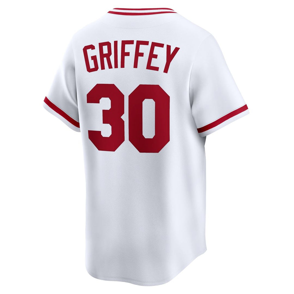 Cincinnati Reds Ken Griffey Nike Throwback Cooperstown Limited Jersey - White
