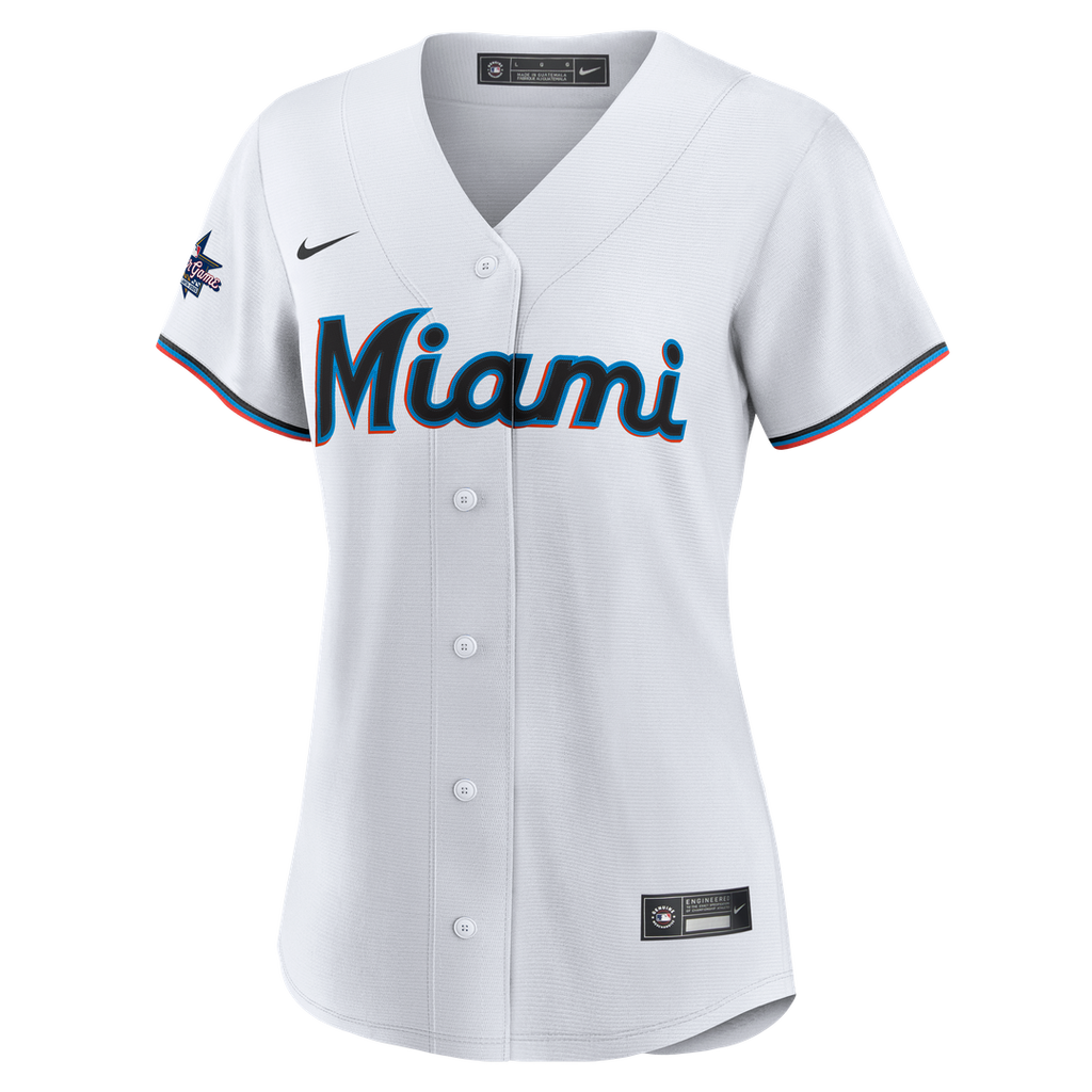 Miami Marlins Nike Women's Replica Team Jersey - White