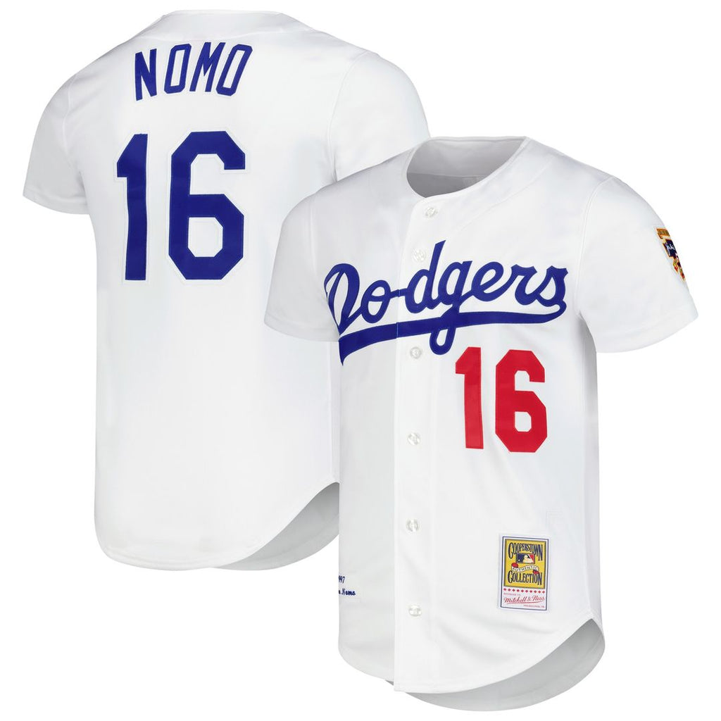 Los Angeles Dodgers Hideo Nomo Mitchell & Ness Cooperstown Authentic Jersey - White