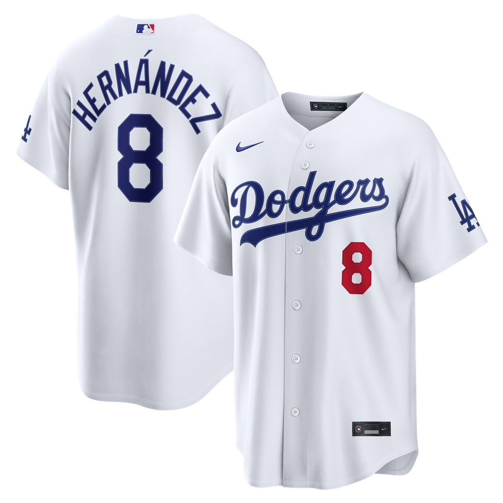 Los Angeles Dodgers Enrique Hernández Nike Home Stadium Jersey - White