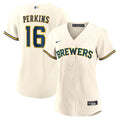 Milwaukee Brewers Blake Perkins Nike Women's Home Replica Jersey - Cream