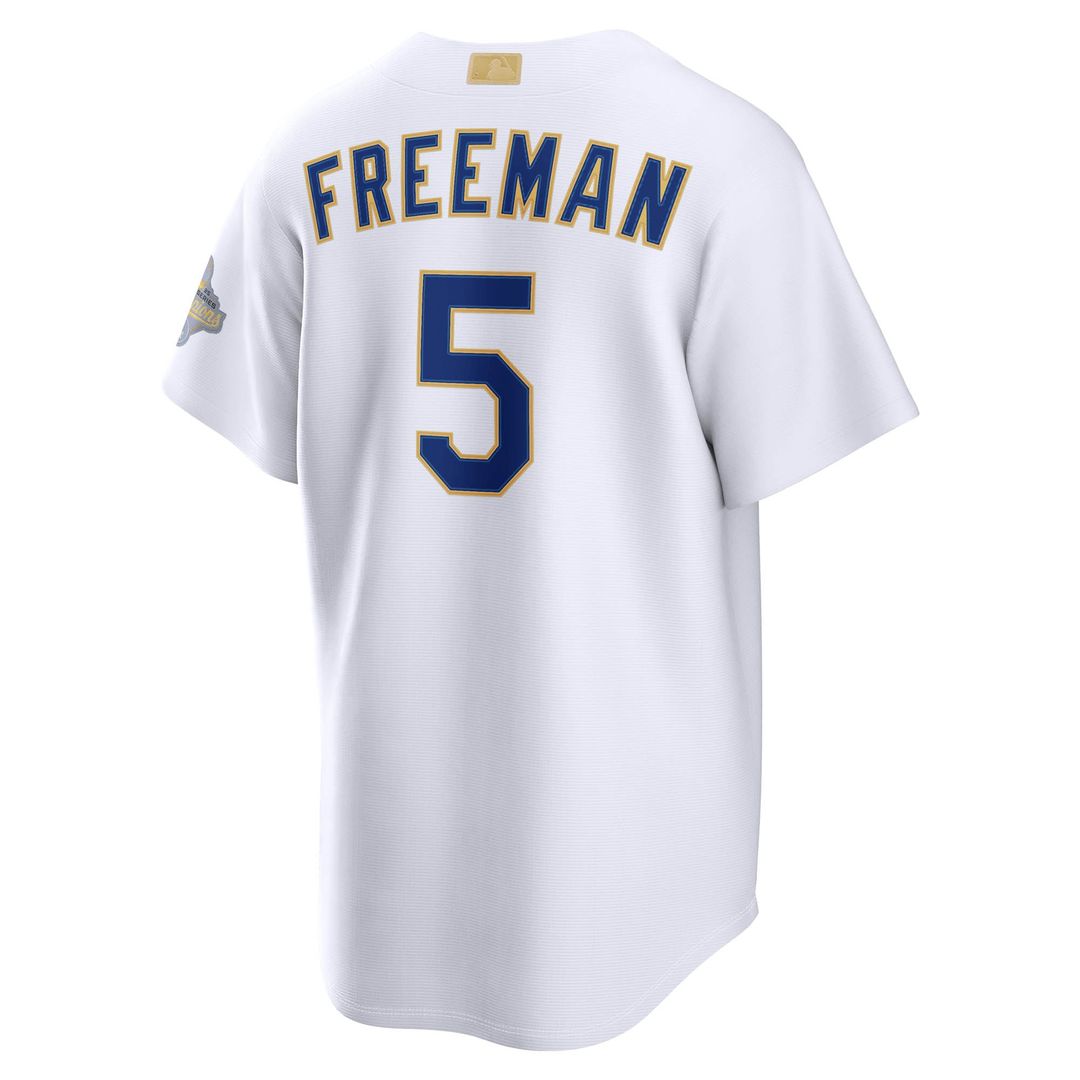 Los Angeles Dodgers Freddie Freeman Nike 2026 Gold Collection Stadium Jersey - White