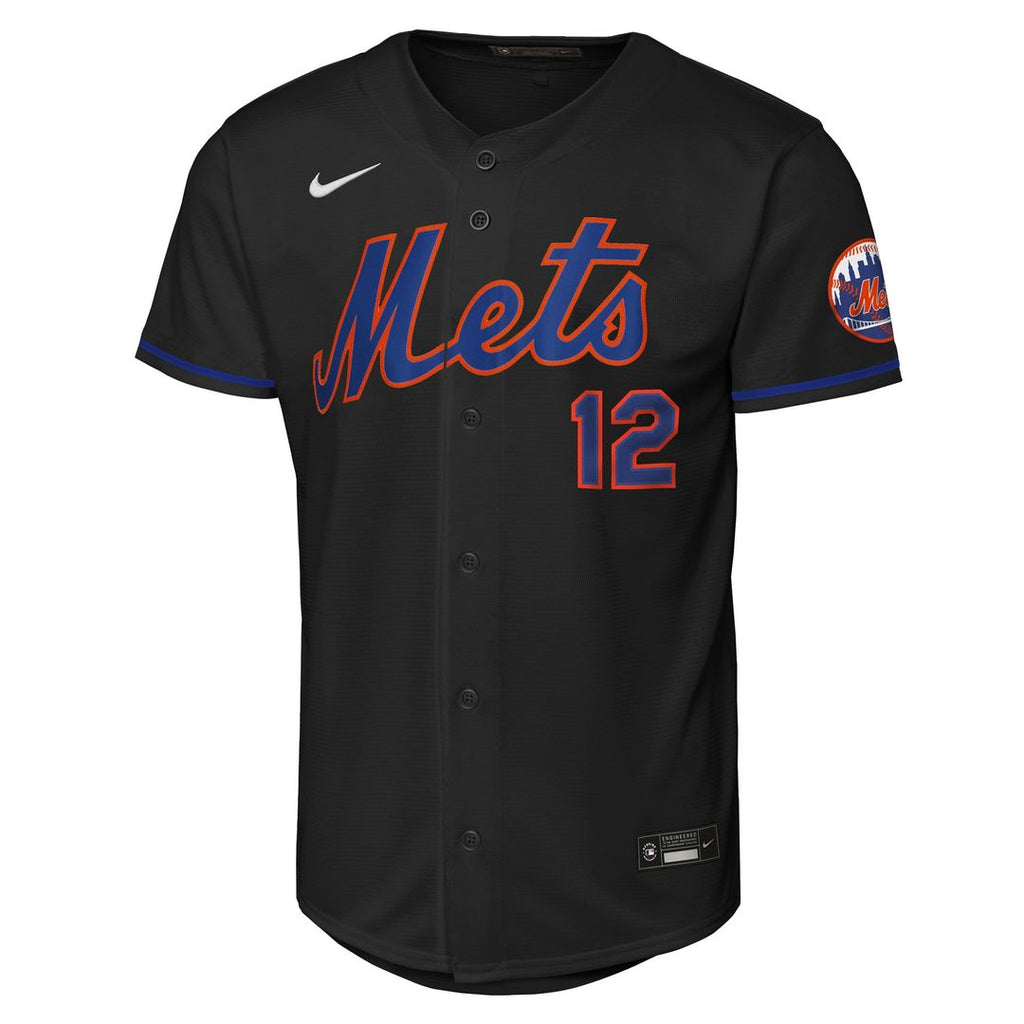 New York Mets Francisco Lindor Nike Youth Road Stadium Player Jersey - Gray