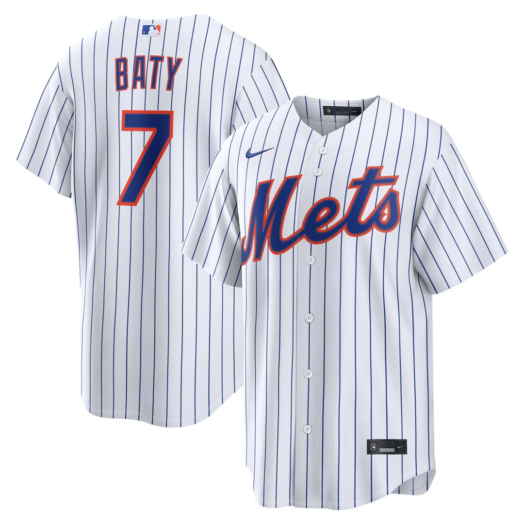 New York Mets Brett Baty Nike Home Replica Jersey - White