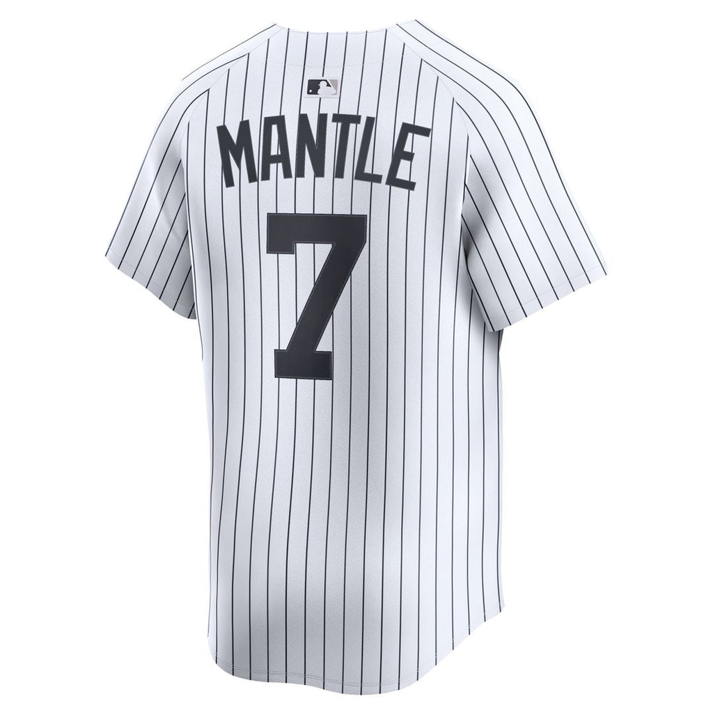 New York Yankees Mickey Mantle Nike Home Limited Player Jersey - White