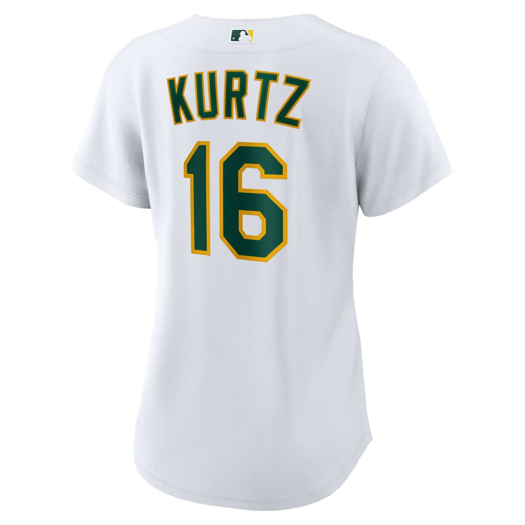 Athletics Nick Kurtz Nike Women's Home Replica Player Jersey - White