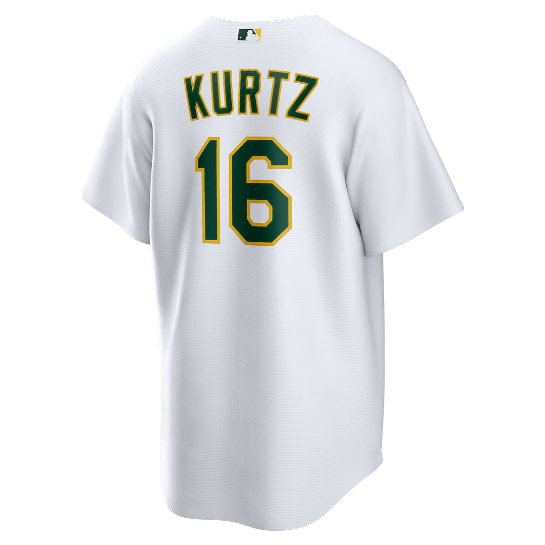 Athletics Nick Kurtz Nike Home Replica Player Jersey - White