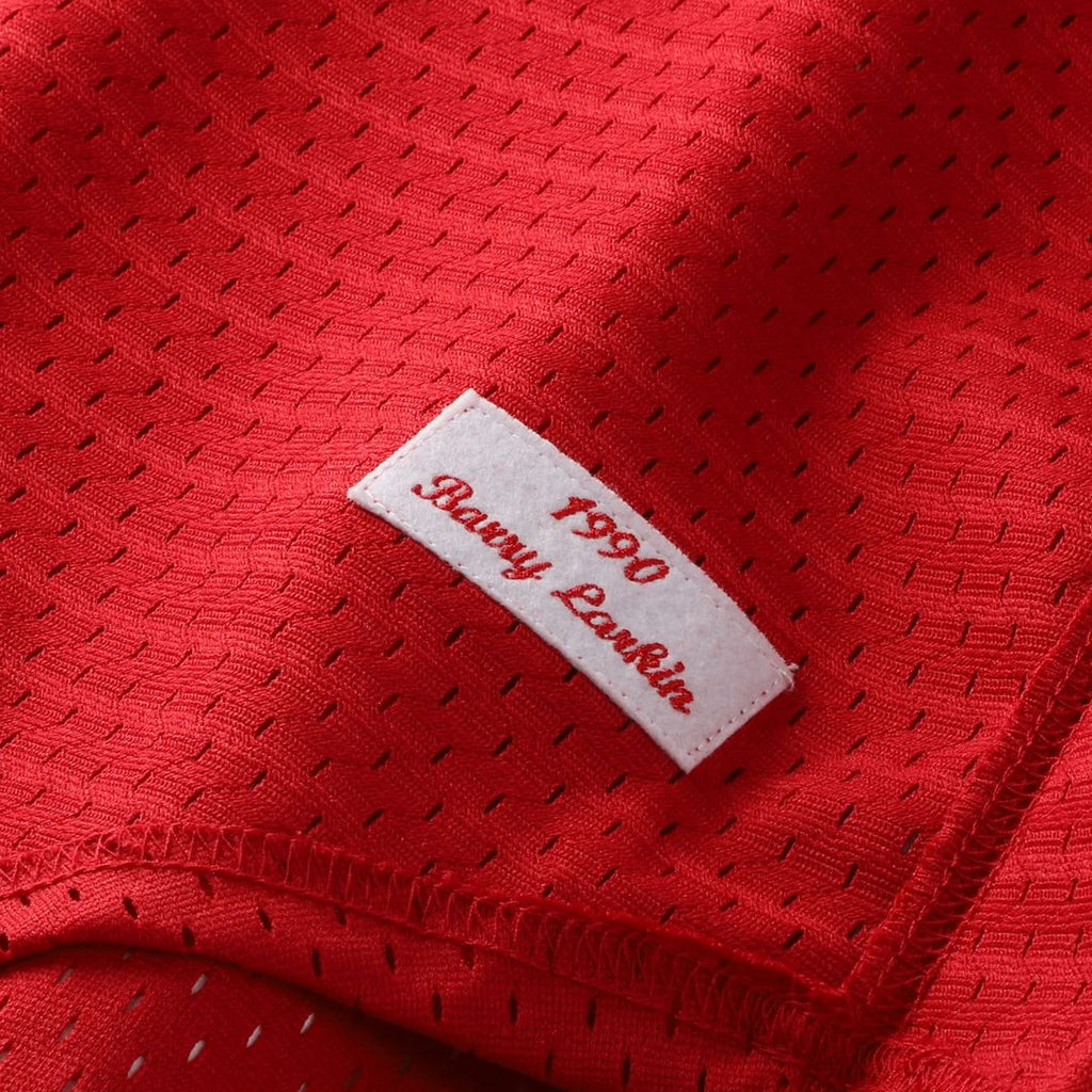 Cincinnati Reds Barry Larkin Mitchell & Ness Youth Cooperstown Mesh Batting Practice Jersey - Red