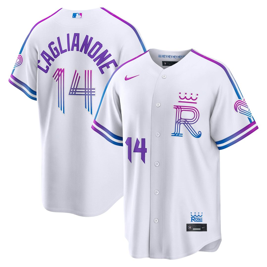 Kansas City Royals Jac Caglianone Nike 2026 City Connect Stadium Jersey - White