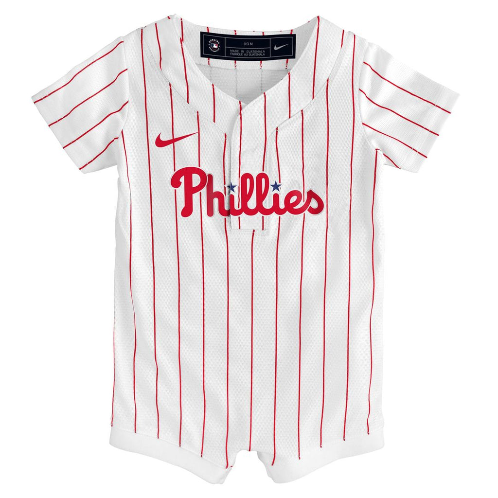 Philadelphia Phillies Nike Newborn Home Replica Romper Jersey - White