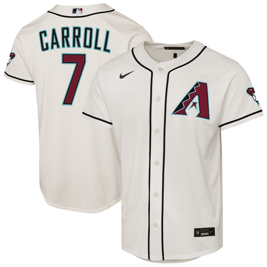 Arizona Diamondbacks Corbin Carroll Nike Youth Alternate Stadium Jersey - Black
