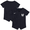 New York Yankees Nike Newborn Alternate Replica Romper Jersey - Navy