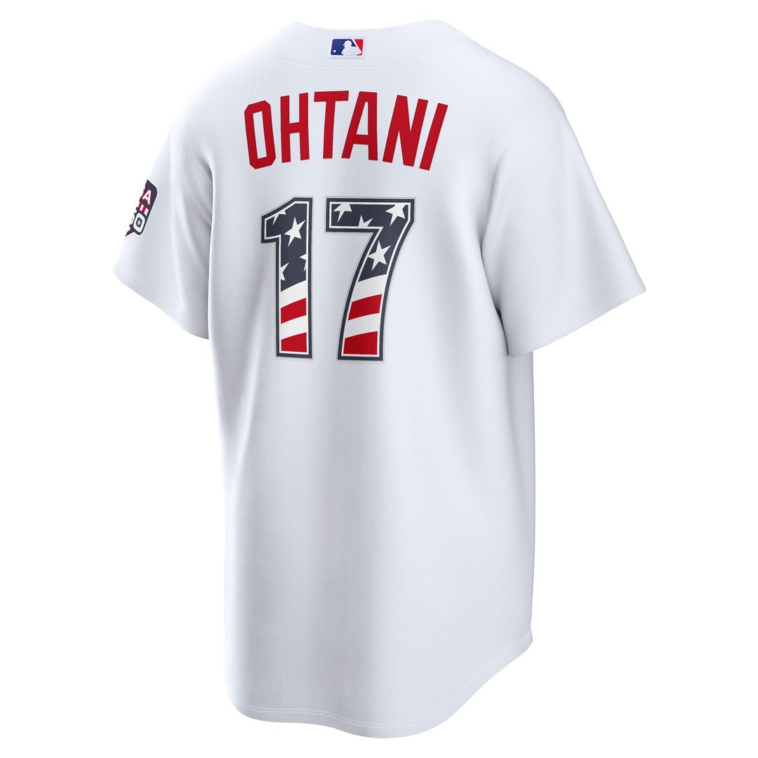 Los Angeles Dodgers Shohei Ohtani Nike USA 250 Fourth of July Home Stadium Jersey - White