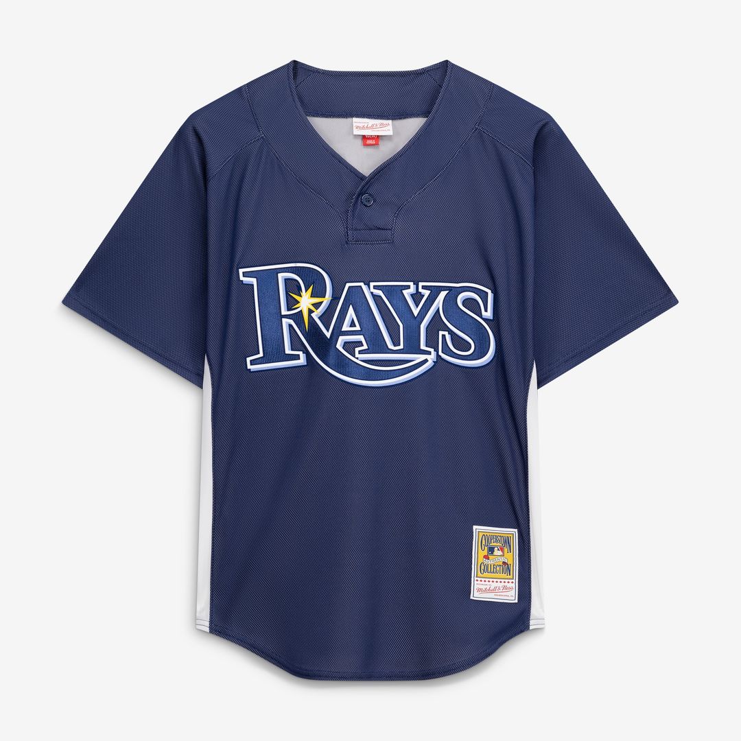 Tampa Bay Rays Evan Longoria Mitchell & Ness Authentic Batting Practice Jersey - Navy