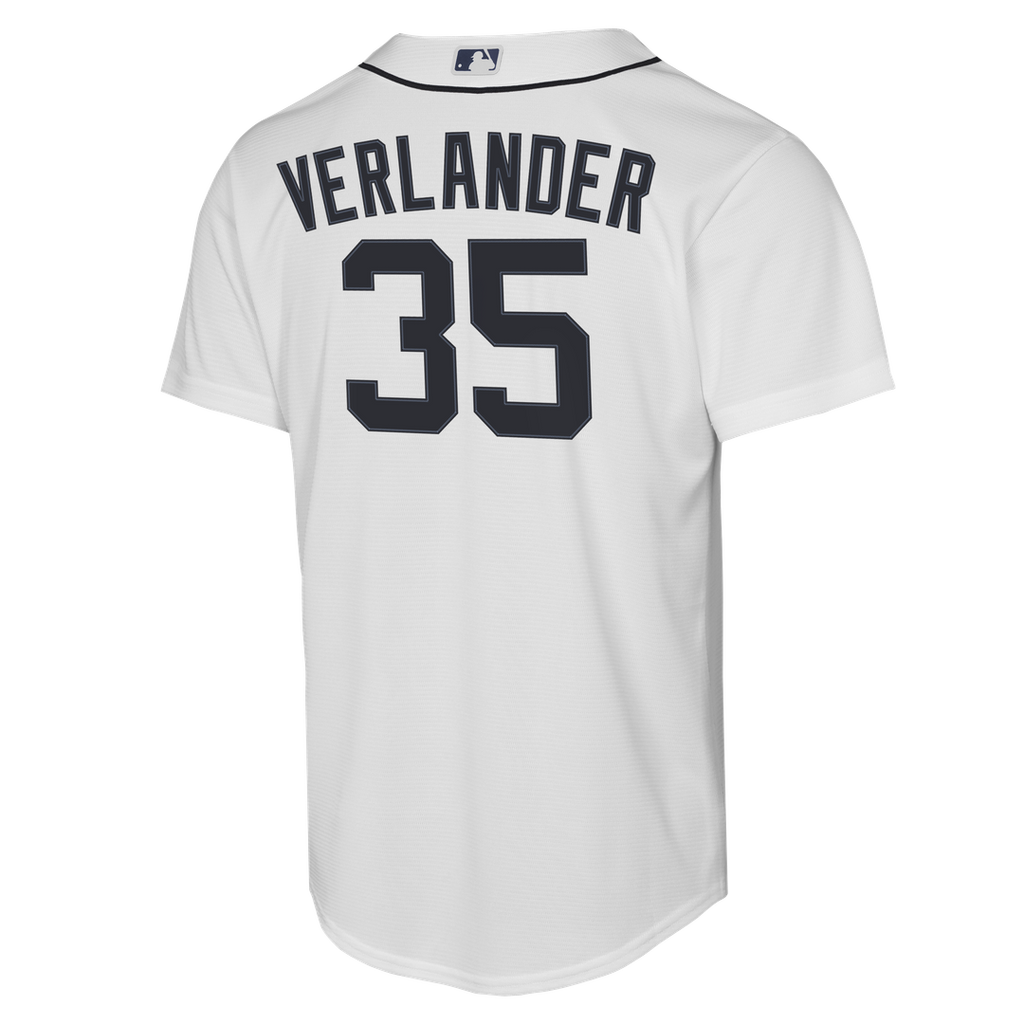 Detroit Tigers Justin Verlander Nike Youth Home Replica Jersey - White