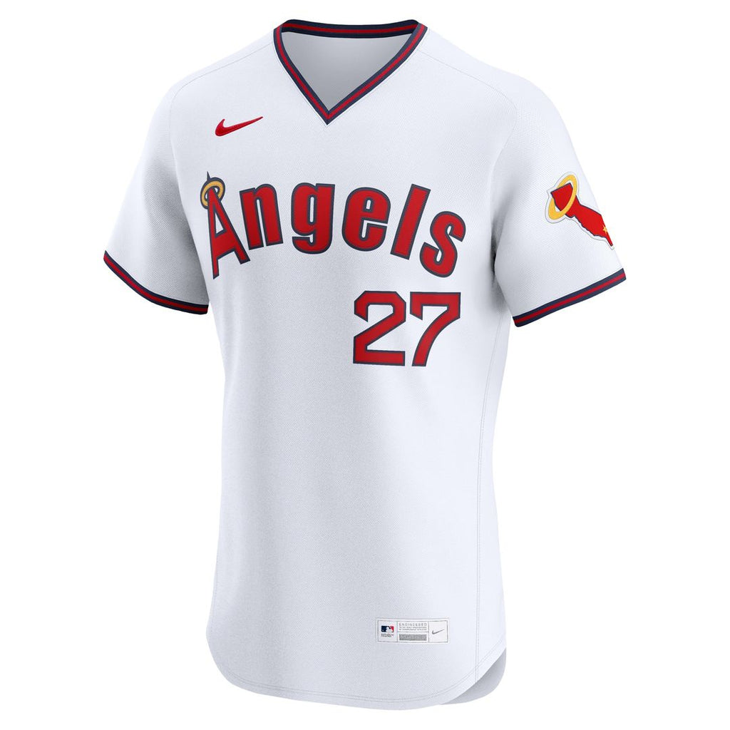 Los Angeles Angels Mike Trout Nike Alternate 2 Elite Jersey - White