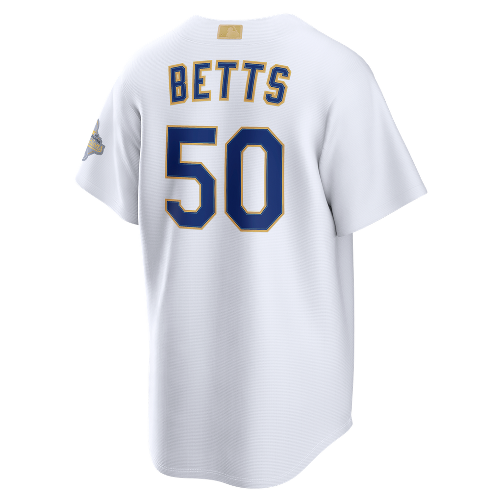 Los Angeles Dodgers Mookie Betts Nike 2026 Gold Collection Stadium Jersey - White