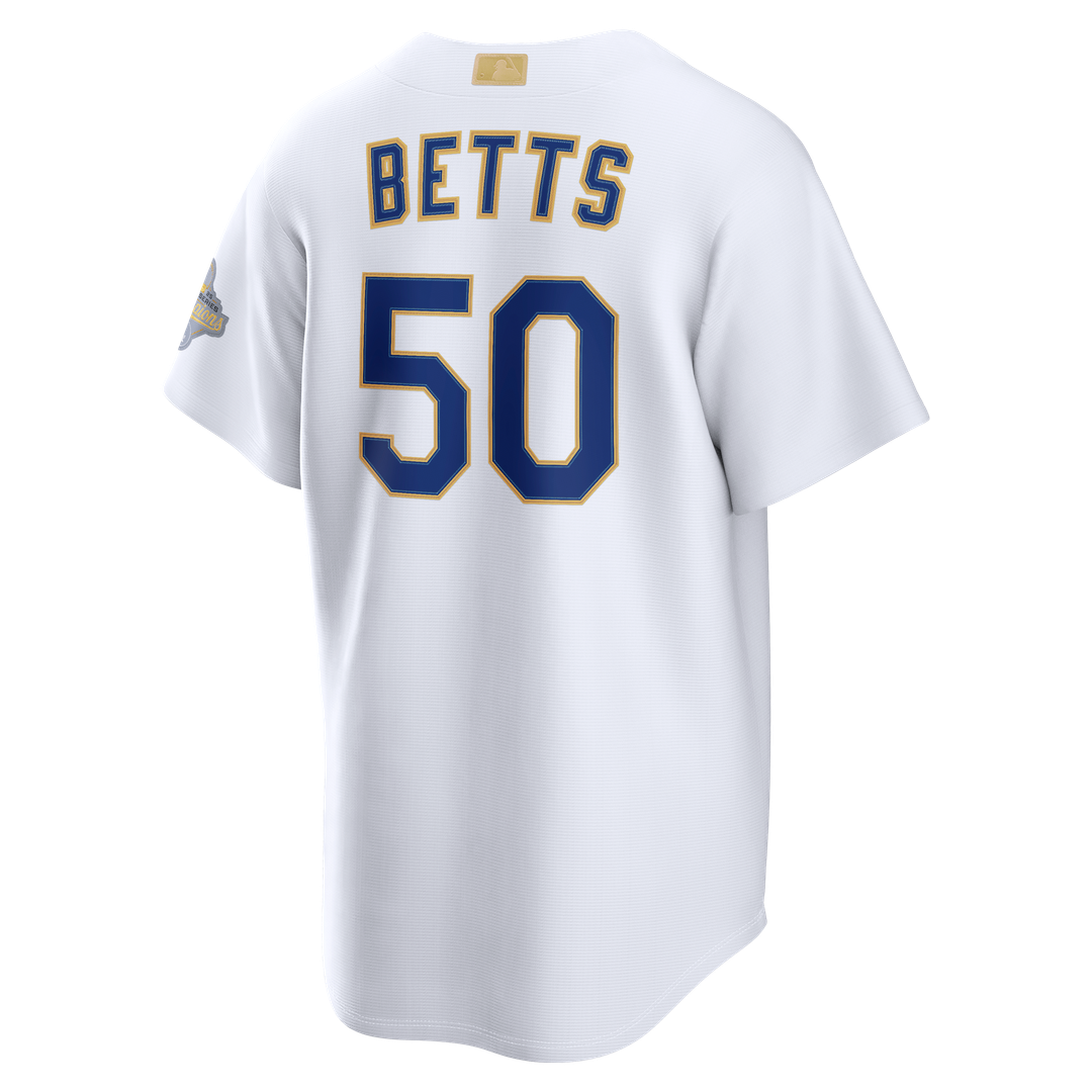 Los Angeles Dodgers Mookie Betts Nike 2026 Gold Collection Stadium Jersey - White