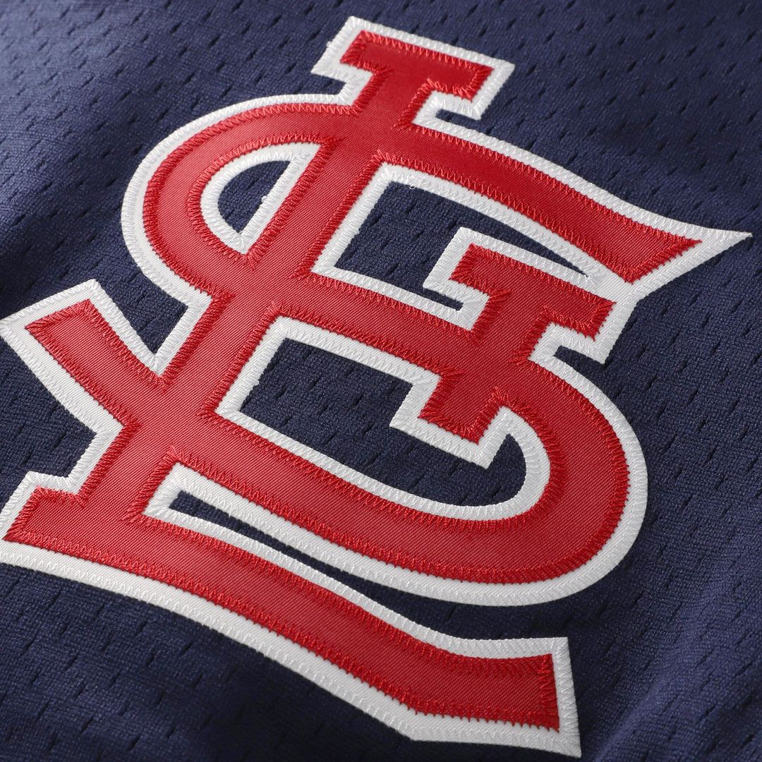 St. Louis Cardinals Ozzie Smith Mitchell & Ness Authentic Batting Practice Jersey - Navy