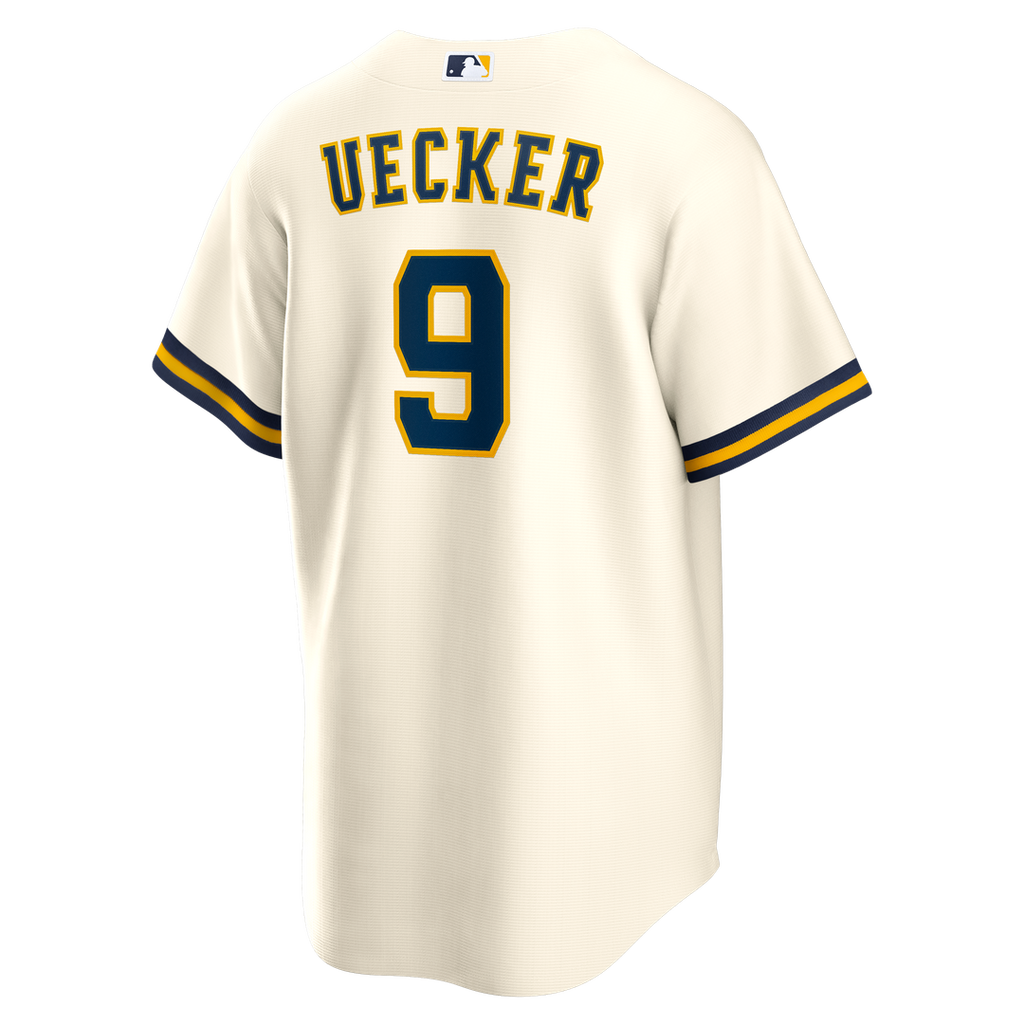 Milwaukee Brewers Bob Uecker Nike Home Retired Player Replica Jersey - Cream