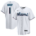 Miami Marlins Connor Norby Nike Home Replica Jersey - White