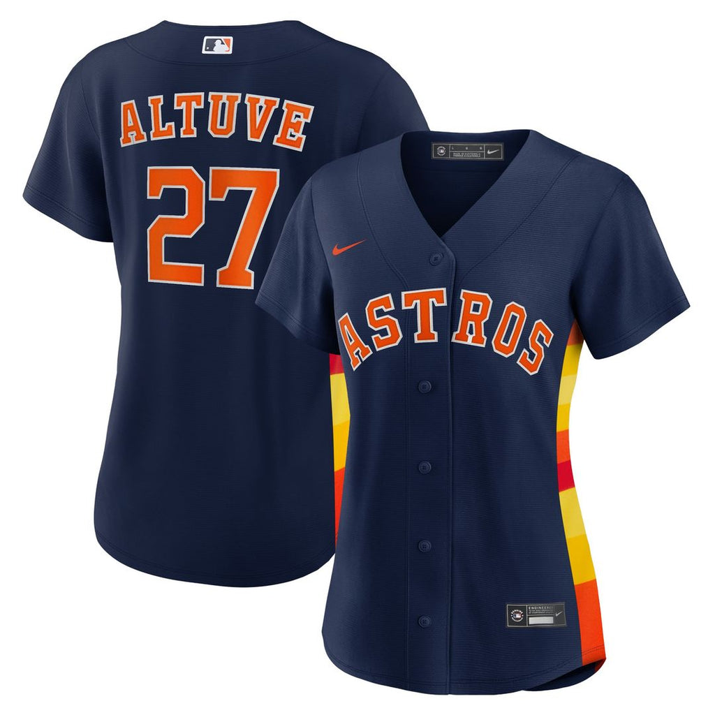 Houston Astros Jose Altuve Nike Women's Alternate Replica Player Jersey - Navy