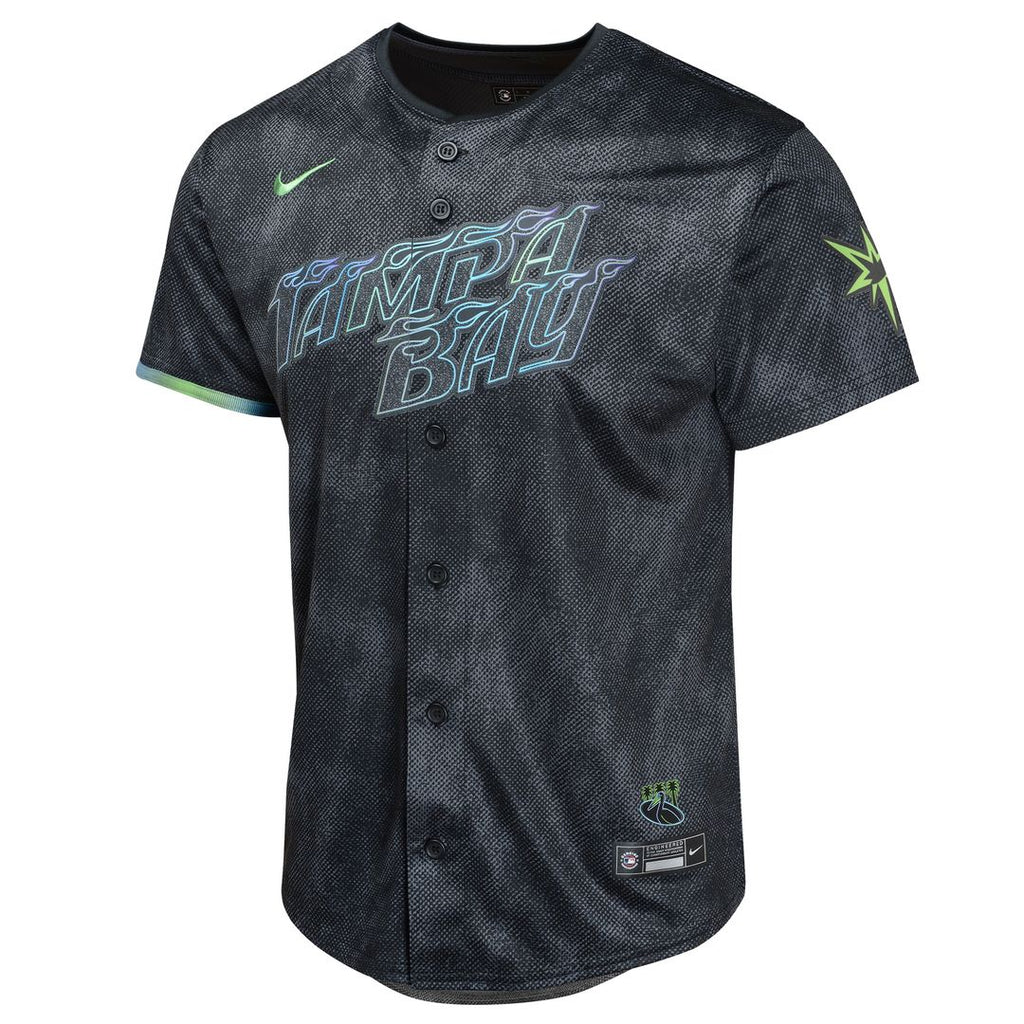 Tampa Bay Rays Shane McClanahan Nike Youth 2024 City Connect Limited Player Jersey - Charcoal