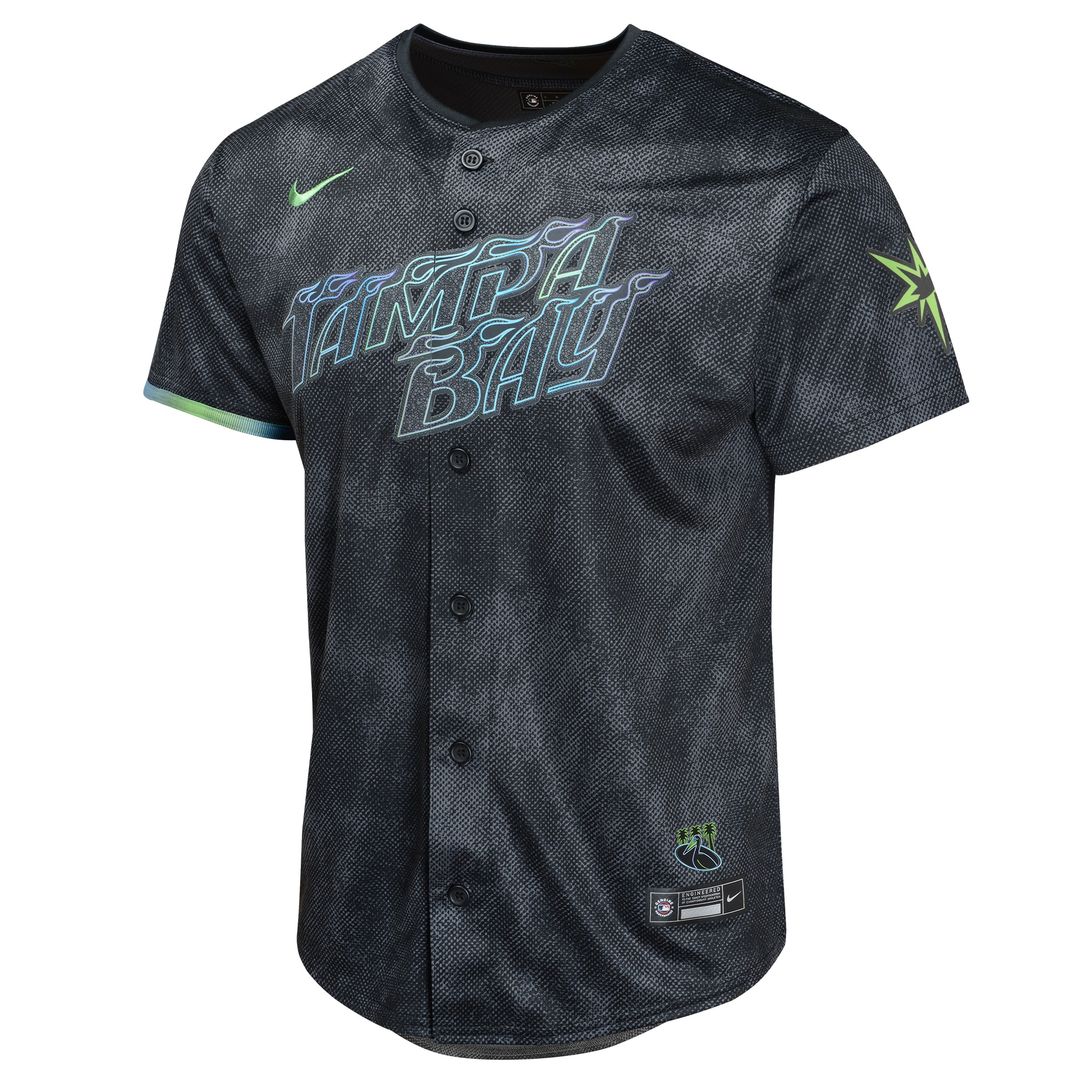 Tampa Bay Rays Shane McClanahan Nike Youth 2024 City Connect Limited Player Jersey - Charcoal