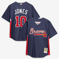 Atlanta Braves Chipper Jones Mitchell & Ness Authentic Batting Practice Jersey - Navy